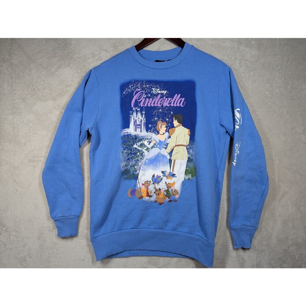 Disney Cinderella Blue Crewneck Sweatshirt Disney Princess Brand Size XS